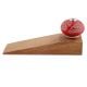 2 Pieces Red Calla Lily Brown Etched Ceramic Door Stopper